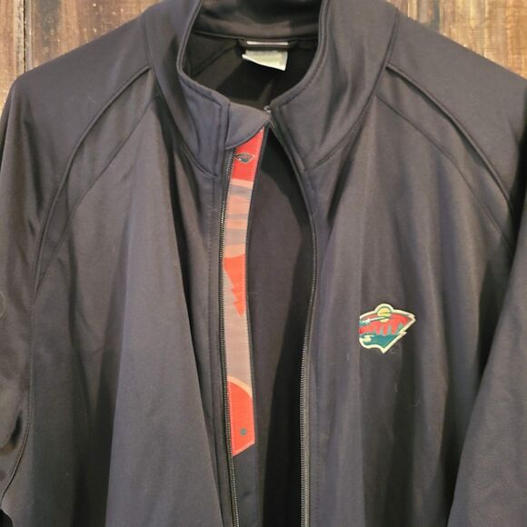Large Mens Minnesota Wild Zip Jacket - Picture 8 of 8